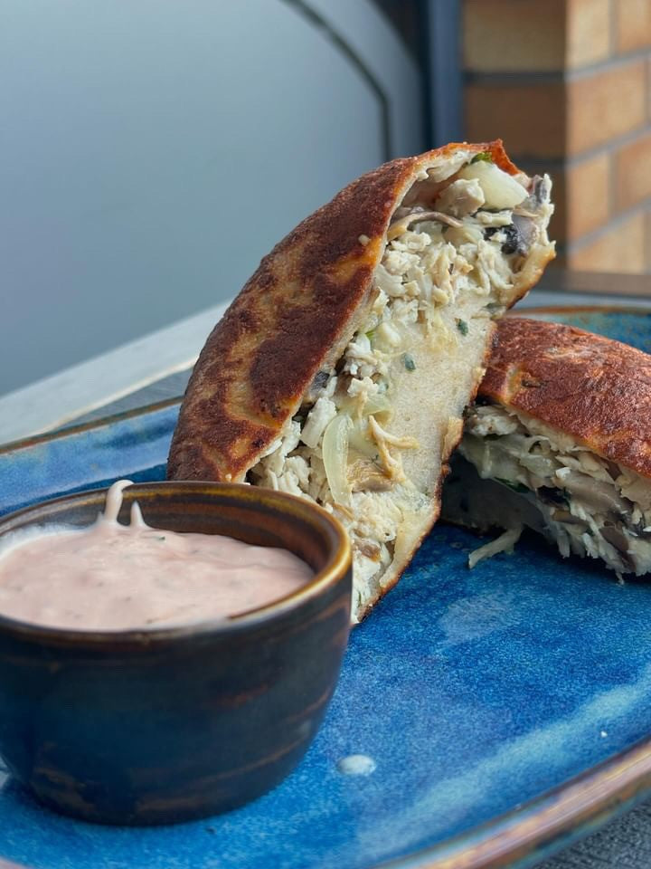Cheesey chicken wrap
