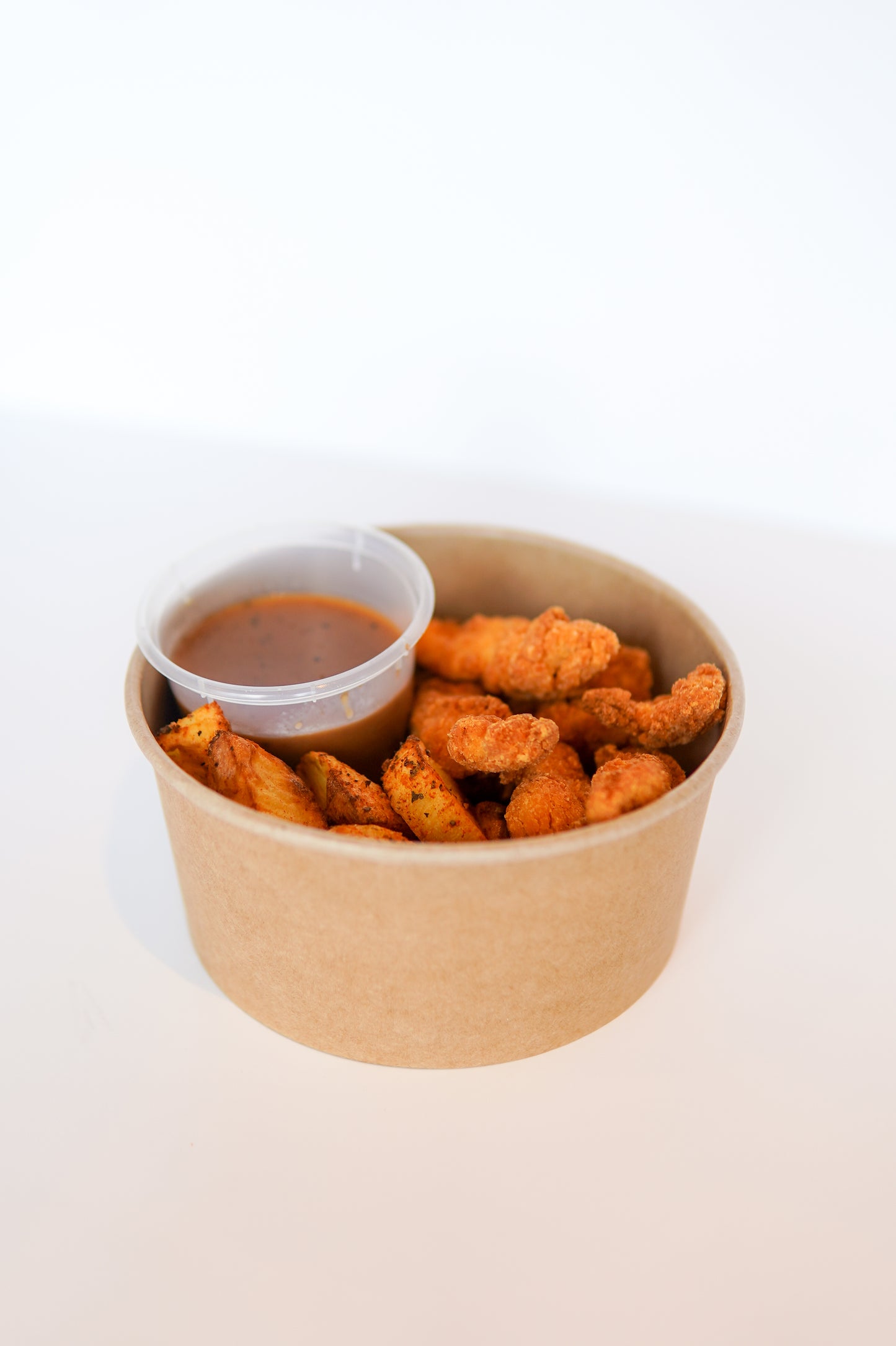 Crispy Shredded Chicken with Potato Cubes