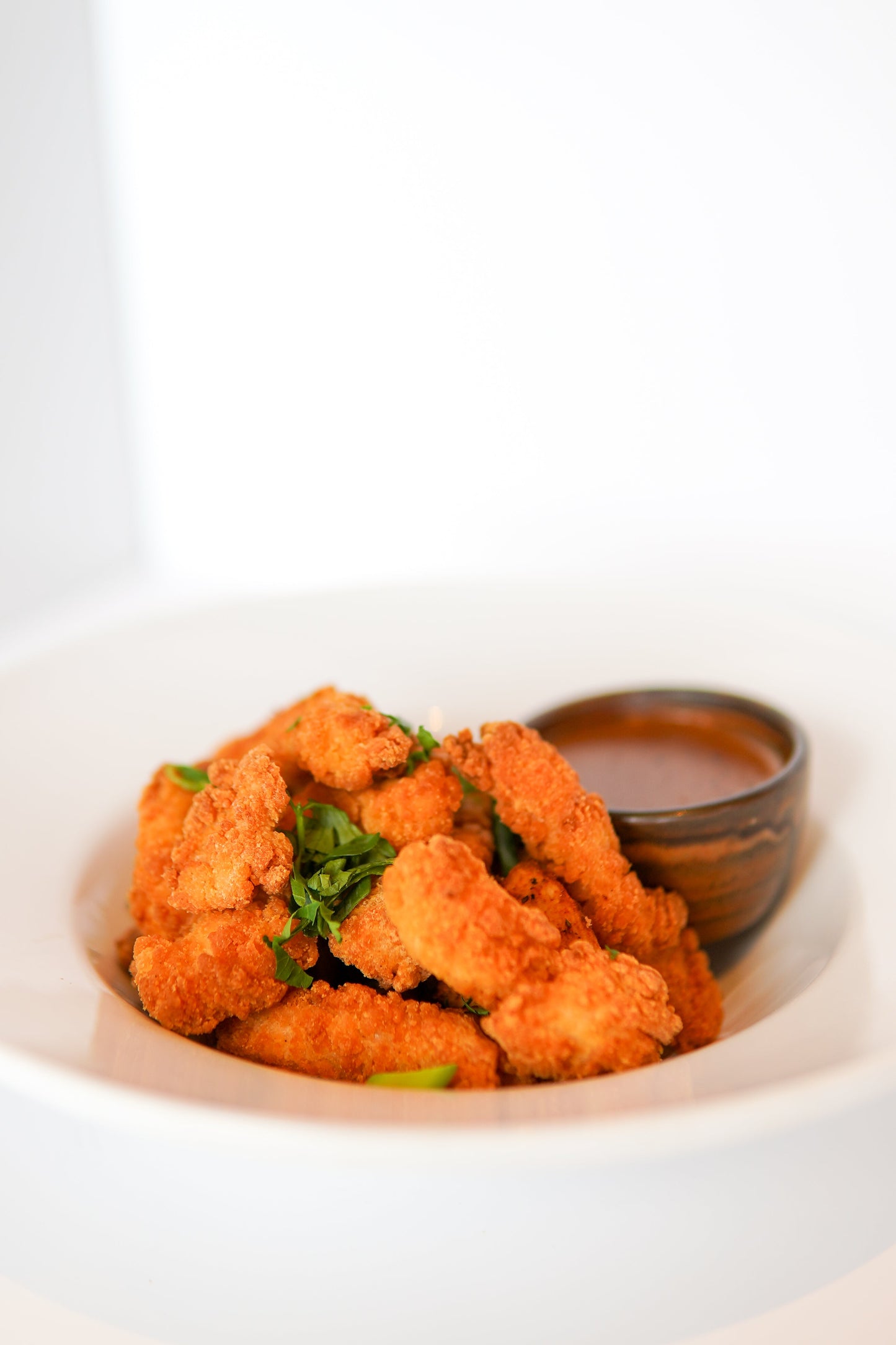 Crispy Shredded Chicken with Potato Cubes.