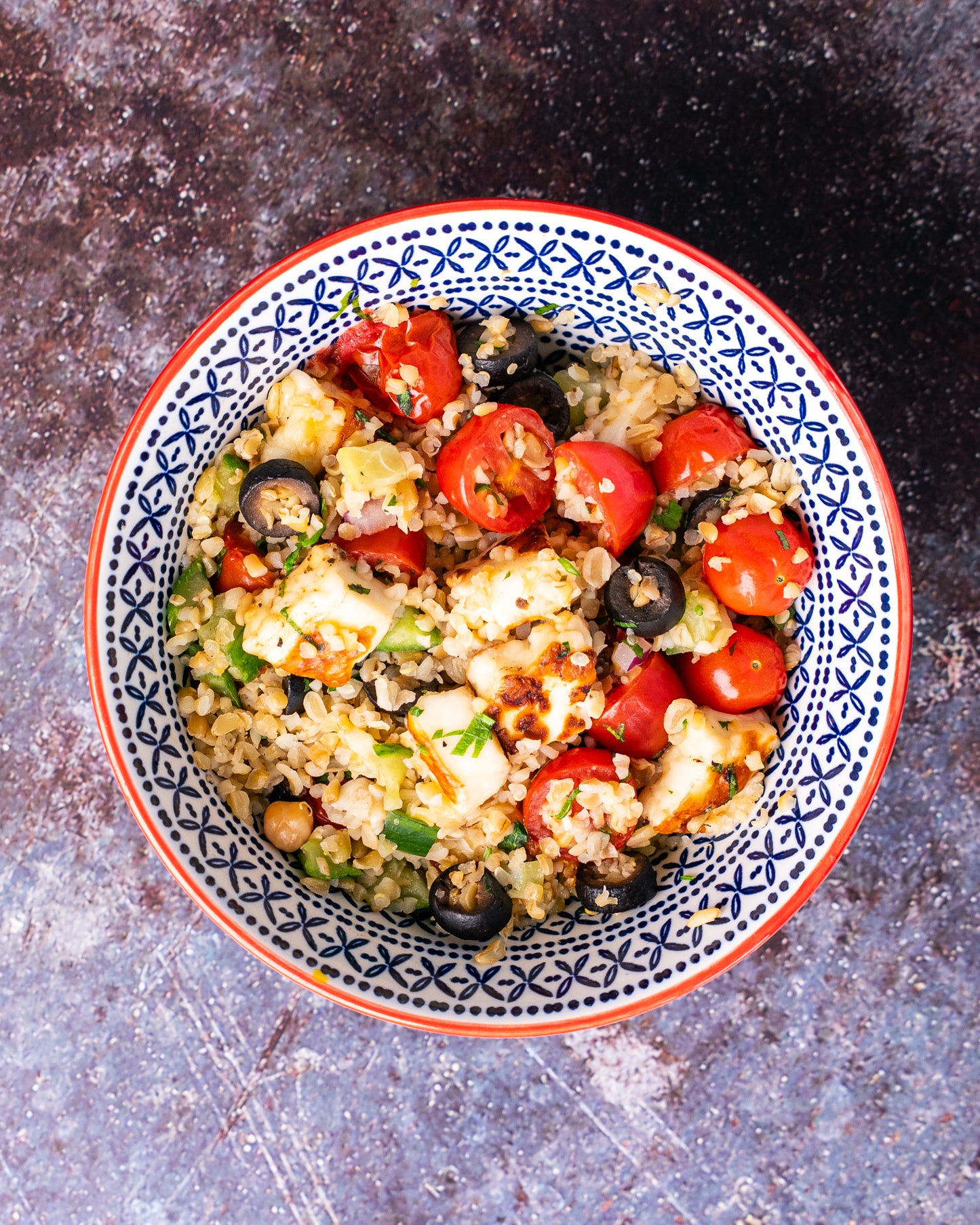 Greek Halloumi Grain Bowl