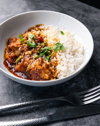 Korean Chicken with Basmati Rice